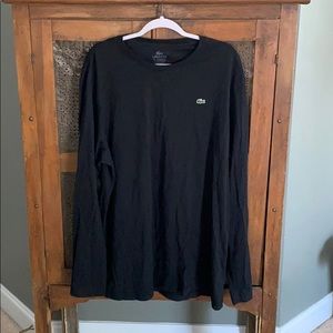 Black men’s Lacoste long sleeve shirt